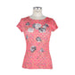 Pink Polyester Women T-Shirt
