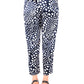 Blue Polyester Women Trouser