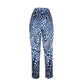 Blue Polyester Women Trouser