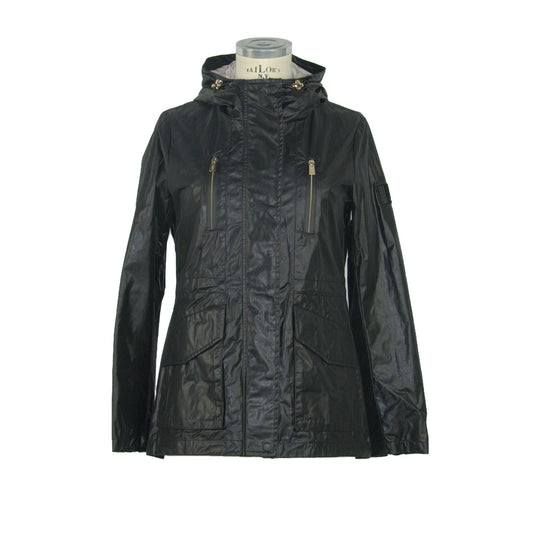 Black Polyester Women Jacket