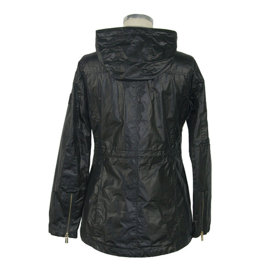 Black Polyester Women Jacket