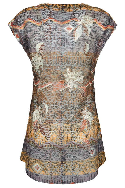 Brown Polyester Women Dress