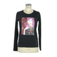 Sleek Black Long Sleeve Crew Neck Tee for Women