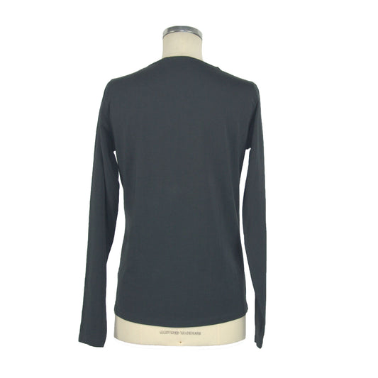 Blue Cotton Women T-Shirt