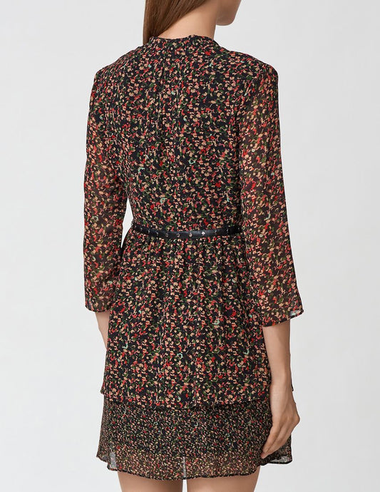 Black Polyester Women Dress