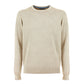 Beige Cotton Men Sweater