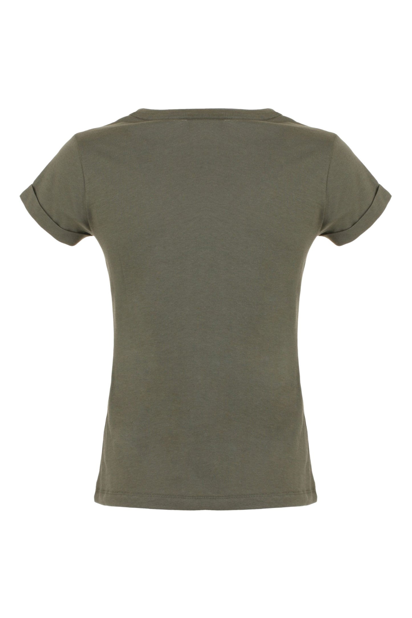 Green Cotton Women's T-Shirt