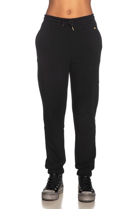 Black Cotton Women Pant