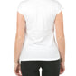 White Cotton Women T-Shirt