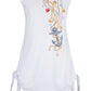Elegant White Jewel Print Tank Top