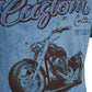 Blue Cotton Men T-Shirt