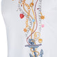 Elegant White Jewel Print Tank Top