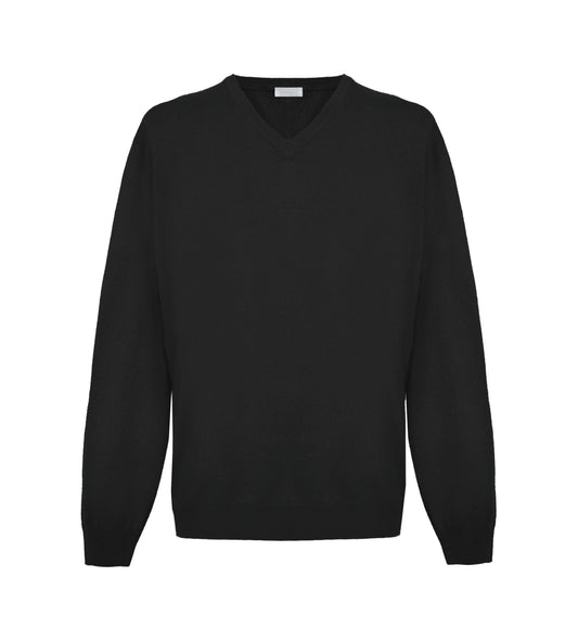Black Cashmere Men Sweater