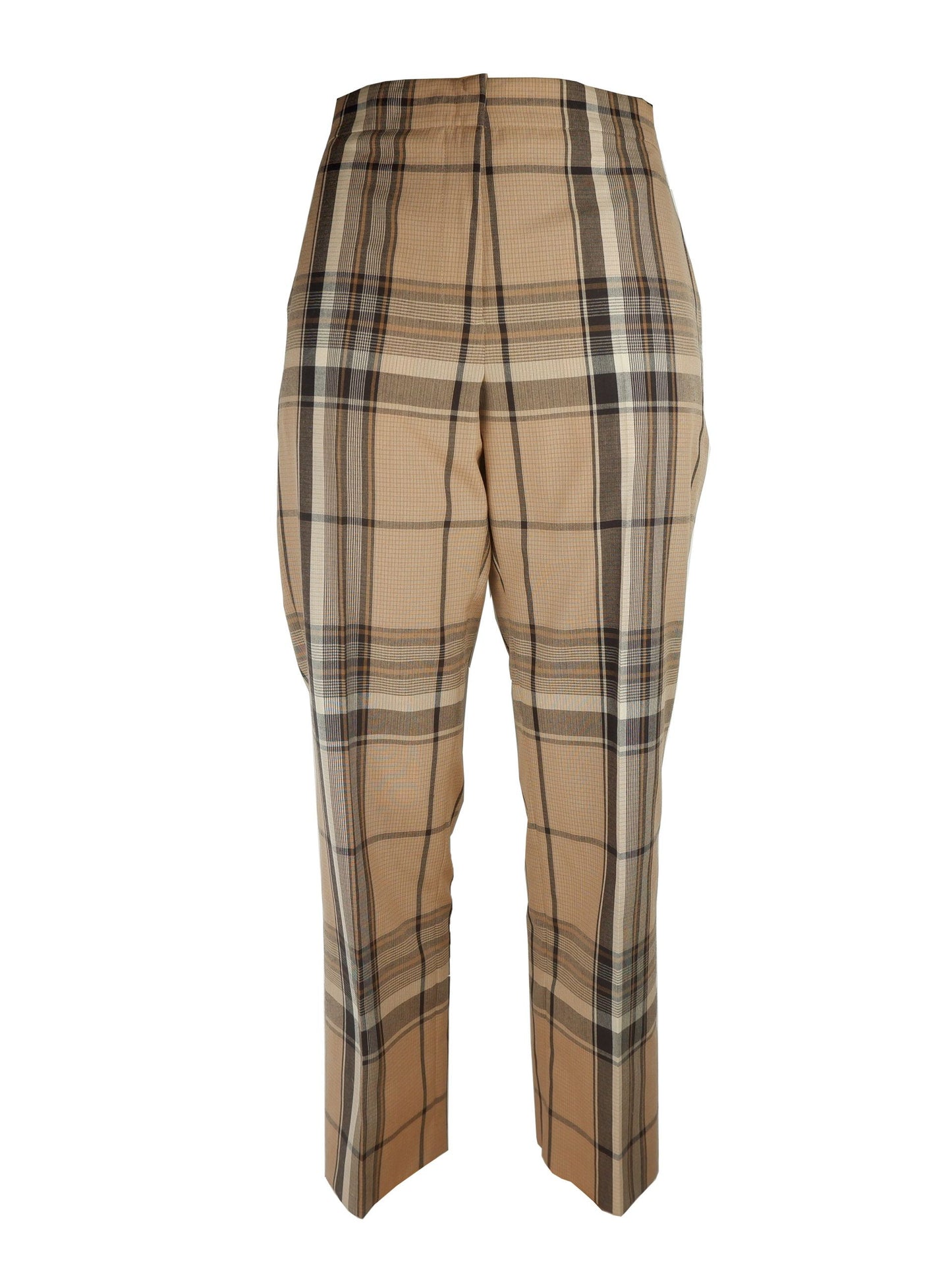 Beige Wool Women Pants