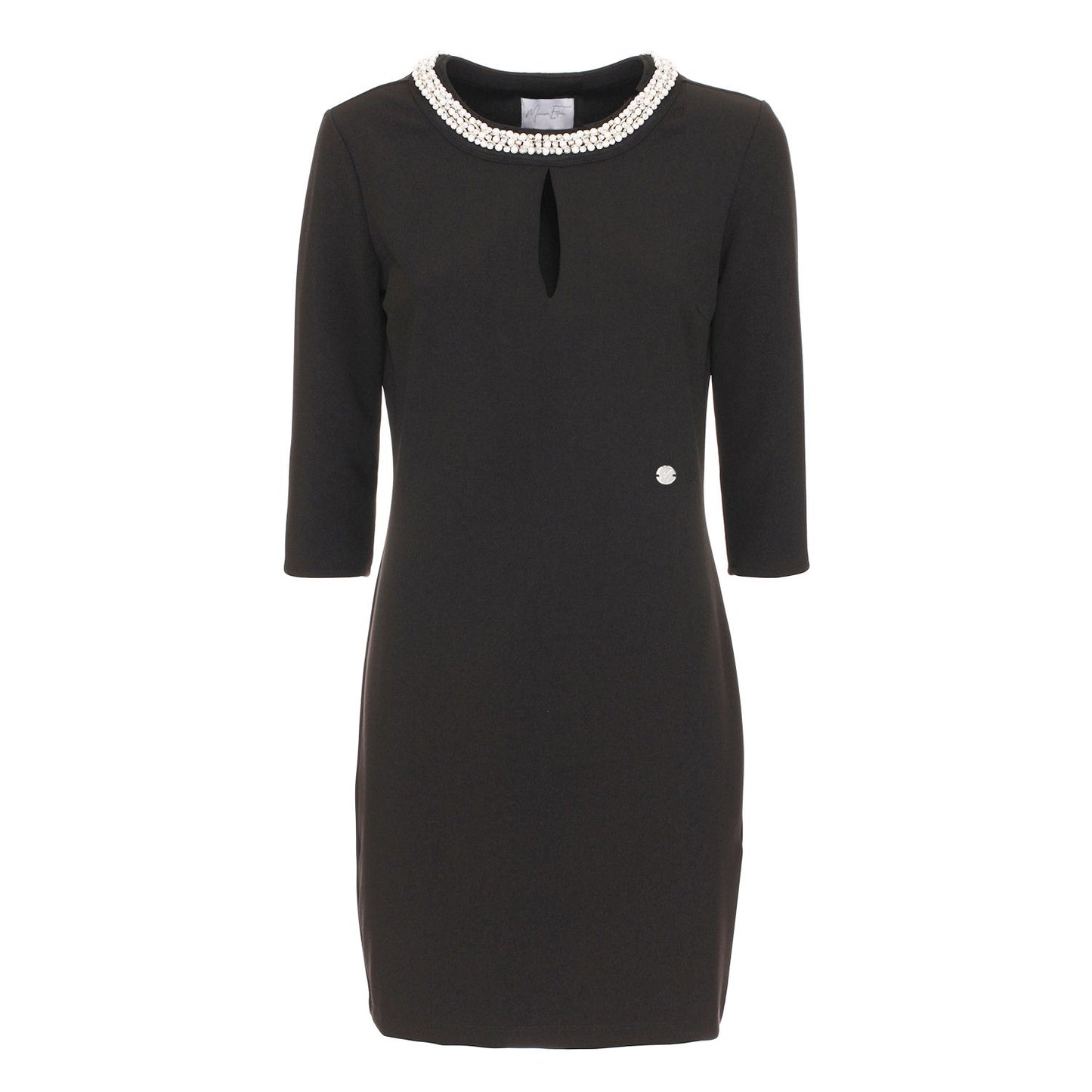 Elegant Long Sleeve Black Dress