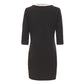 Elegant Long Sleeve Black Dress