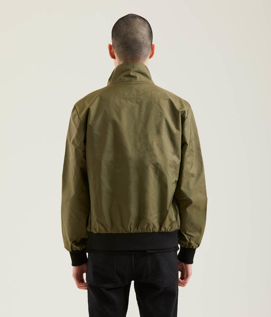 Green Polyamide Men's Bomber Jacket