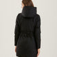 Black Polyamide Women Parka