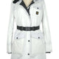 White Polyamide Women's Parka