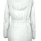 White Polyamide Women's Parka
