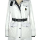 White Polyamide Women's Parka