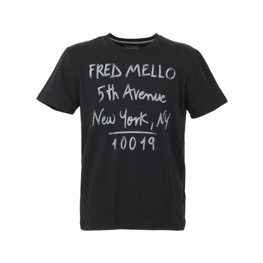 Black Cotton Men's T-Shirt
