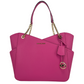 Jet Set Large French Pink X Cross Chain Shoulder Tote Handbag Purse