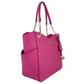 Jet Set Large French Pink X Cross Chain Shoulder Tote Handbag Purse