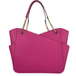 Jet Set Large French Pink X Cross Chain Shoulder Tote Handbag Purse
