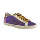 Purple Leather Women Sneaker
