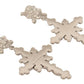 Elegant Silver Cross Clip-On Earrings