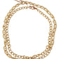 Elegant Gold Statement Chain Necklace