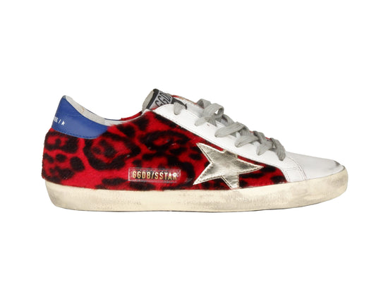 Red Leather Women Sneaker