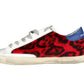 Red Leather Women Sneaker