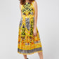 Yellow Cotton Women Dress