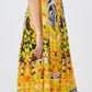 Yellow Cotton Women Dress