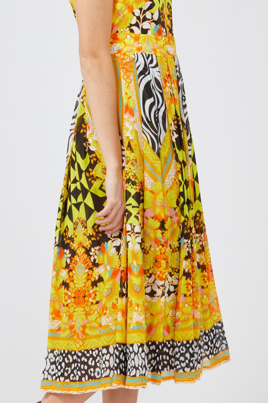 Yellow Cotton Women Dress