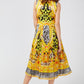 Yellow Cotton Women Dress
