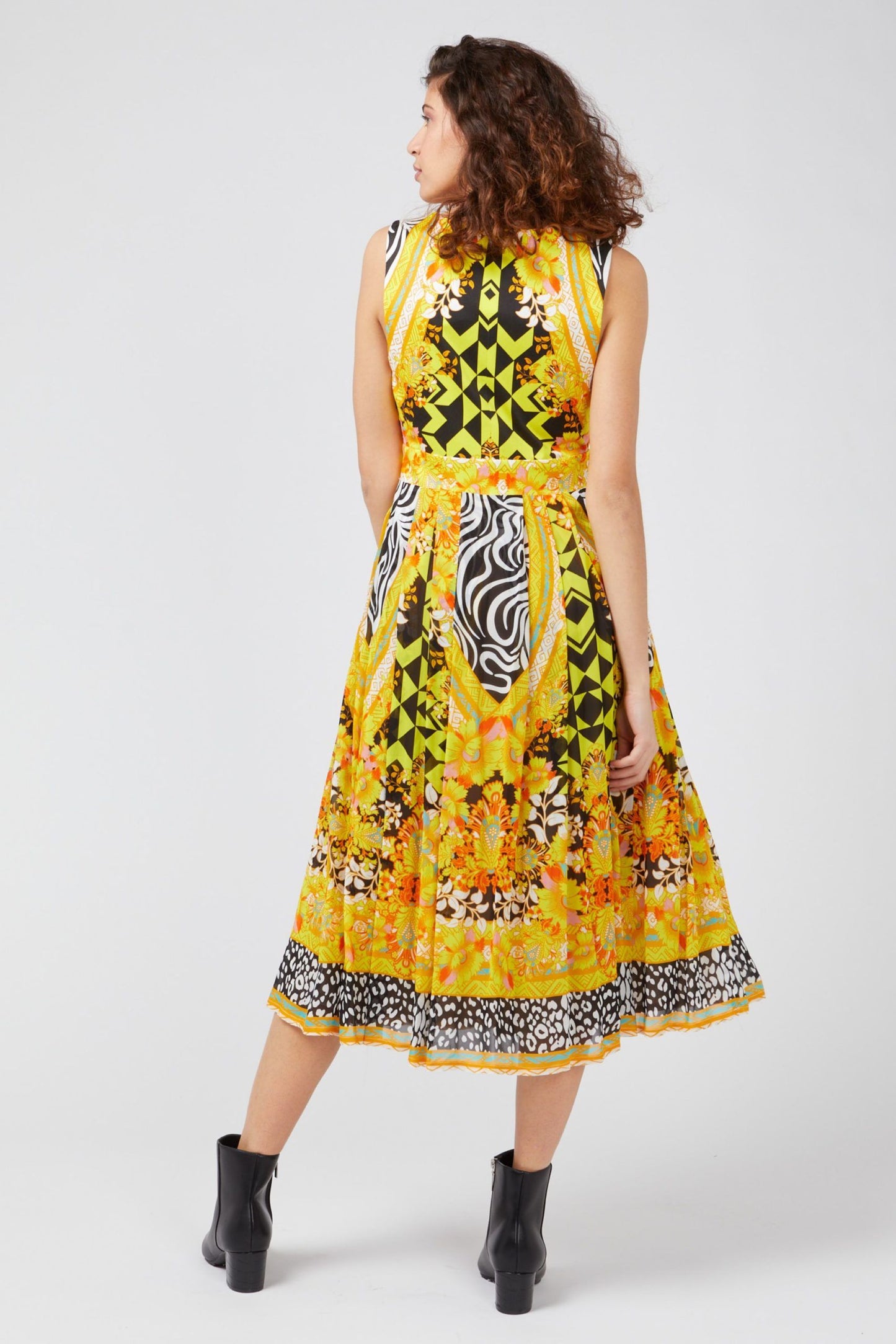 Yellow Cotton Women Dress