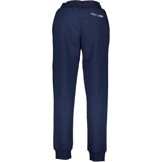 Blue Cotton Men Sweatpant