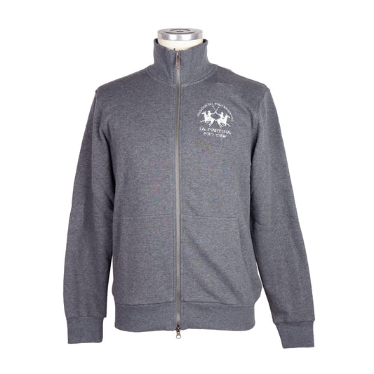 Gray Cotton Men Sweater