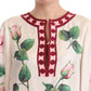 Exquisite Floral Silk Kaftan Dress