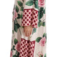 Exquisite Floral Silk Kaftan Dress