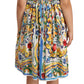 Majolica Mini Dress in Vibrant Multicolor