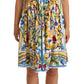 Majolica Mini Dress in Vibrant Multicolor