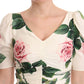 Floral V-Neck Sheath Dress