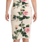 Floral V-Neck Sheath Dress