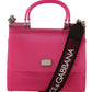 Elegant Pink Sicily PVC Shoulder Bag