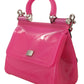 Elegant Pink Sicily PVC Shoulder Bag