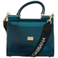 Elegant Blue Sicily PVC Shoulder Bag